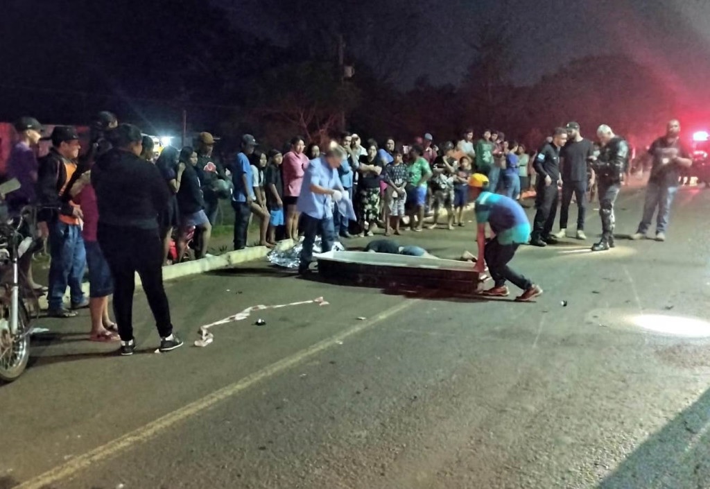 Guaicurus News - Mulher morre atropelada por moto na MS-156, em Dourados